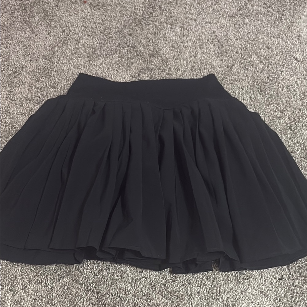 Aerie Black Skater Mini Skirt